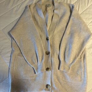 Aerie Cream Oversized Cardigan Sweater